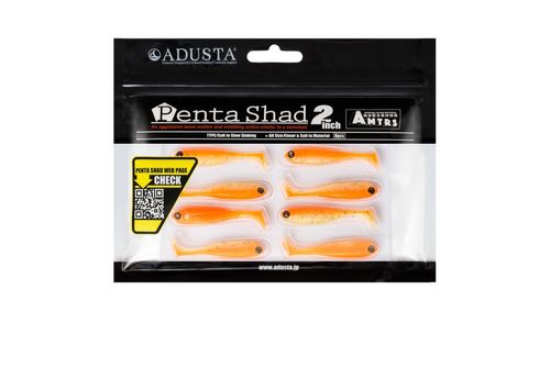 ADUSTA PENTA SHAD 100 GREEN CHART GLITTER ORANGE 2 '' / 5 cm /kpl8 na Arena.pl