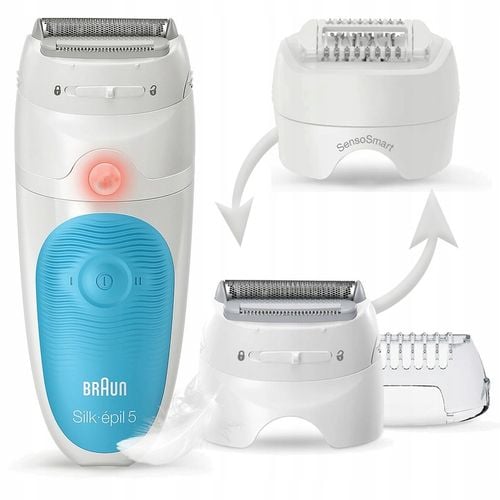 DEPILATOR BRAUN Silk-epil 5 SensoSmart WET&DRY + SPA + GOLARKA + na Arena.pl