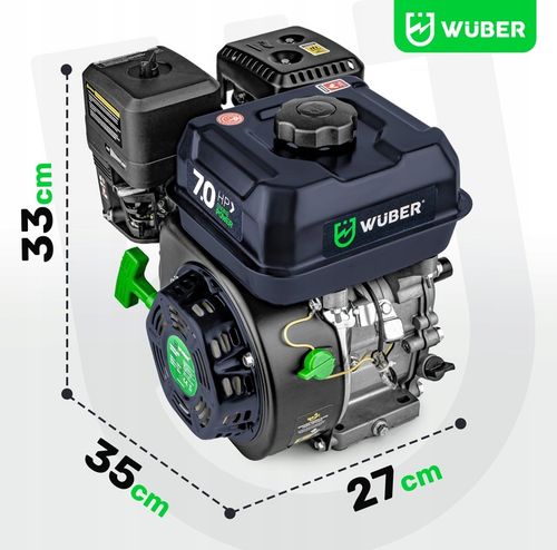 SILNIK SPALINOWY BENZYNOWY ZAGĘSZCZARKI GLEBOGRYZARKI 7KM 20MM OHV + OLEJ na Arena.pl