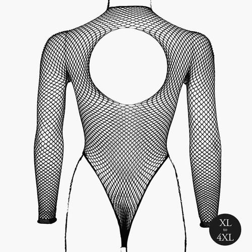 body with fishnet structure and turtle neck. na Arena.pl