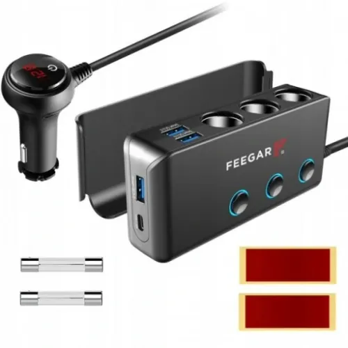 Rozdzielacz samochodowy USB Feegar Ciga 7 wyjść na Arena.pl