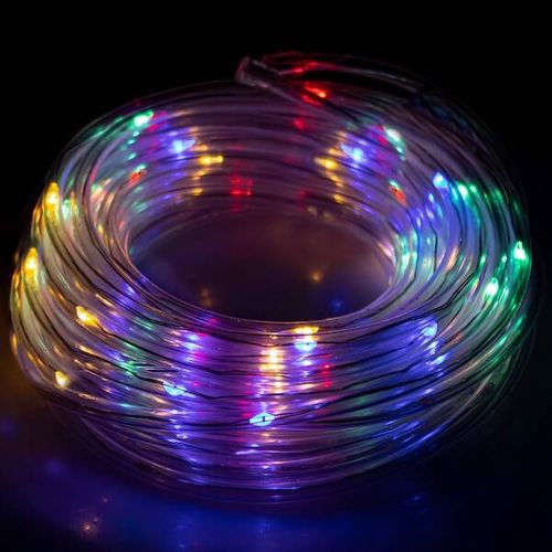 Wąż świetlny 50 Led multikolor 5m z programatorem IP44 na Arena.pl