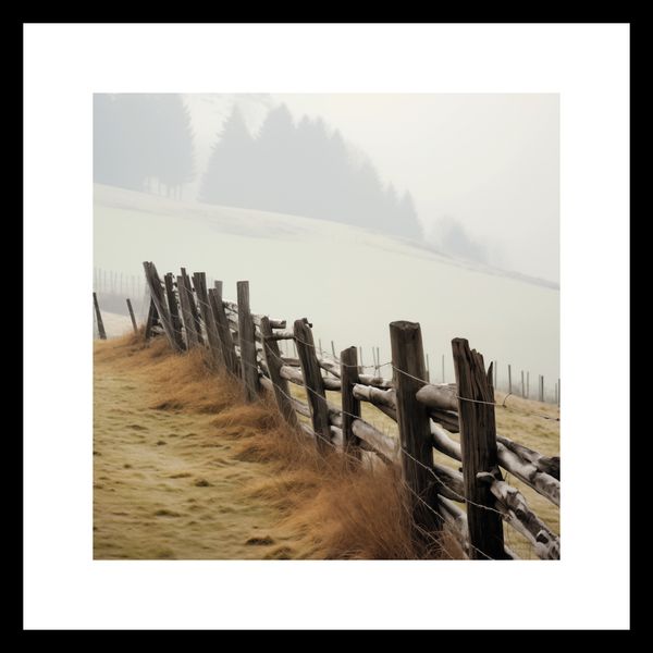 Plakat 20x20cm Spowity Mgłą zdjęcie 3
