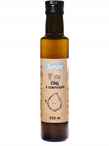 OLEJ Z CZARNUSZKI DZIECI JUNIOR 10,62! mg/g TYMOCHINONU 250ml NIERAFINOWANY na Arena.pl