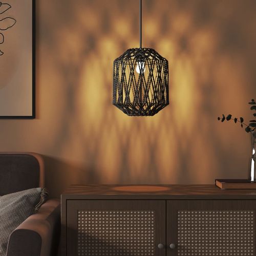 Klosz do lampy, czarny, Ø23x28 cm, żelazo i papier na Arena.pl