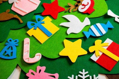 Filcowa choinka dla dzieci + ozdoby 26 elementów na Arena.pl