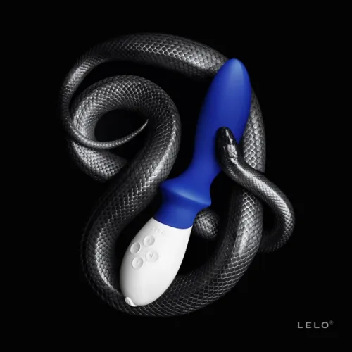 lelo loki federal blue - wibrujący masażer prostaty, silikonowy, usb na Arena.pl