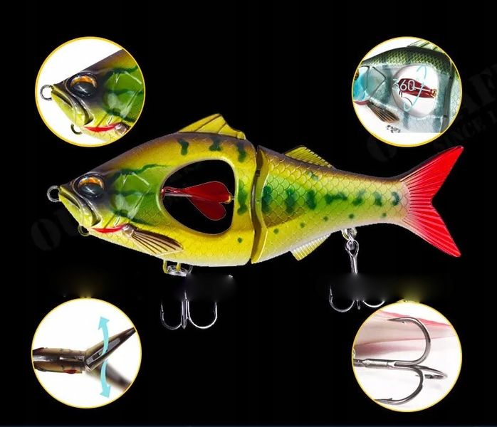 PRZYNĘTA WOBLER XXL na SZCZUPAKA SUMA Obrotowy WAHADŁO 13,5 cm 35g zdjęcie 6