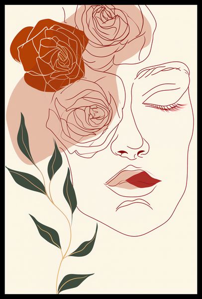 Plakat 40x60cm Beż i Twarz zdjęcie 2