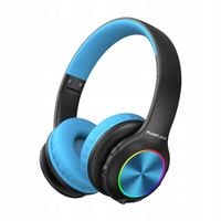 PowerLocus PLED BlackBlue Bezprzewodowe Słuchawki Bluetooth DLA DZIECI LED