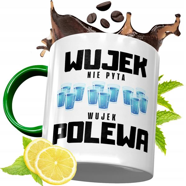Kubek Zielony Dla Wujka Idealny Prezent Z Nadrukiem Ze Zdjęciem zdjęcie 1