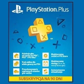 Doładowanie Sony Playstation Plus 90 dni na Arena.pl