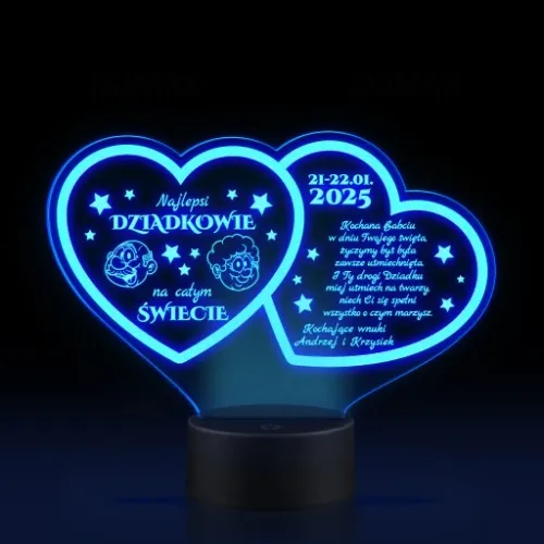 Prezent Dzień Babci i Dziadka Statuetka lampka LED na Arena.pl