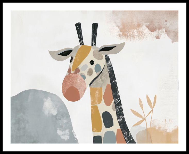 Plakat 76x60,5cm Żyrafa Bambino zdjęcie 3