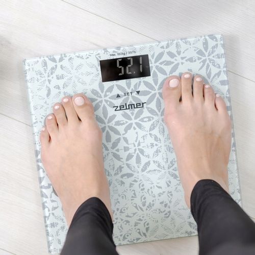 Waga łazienkowa elektroniczna Zelmer ZBS1012 Wyświetlacz LCD max. 180kg BMI na Arena.pl