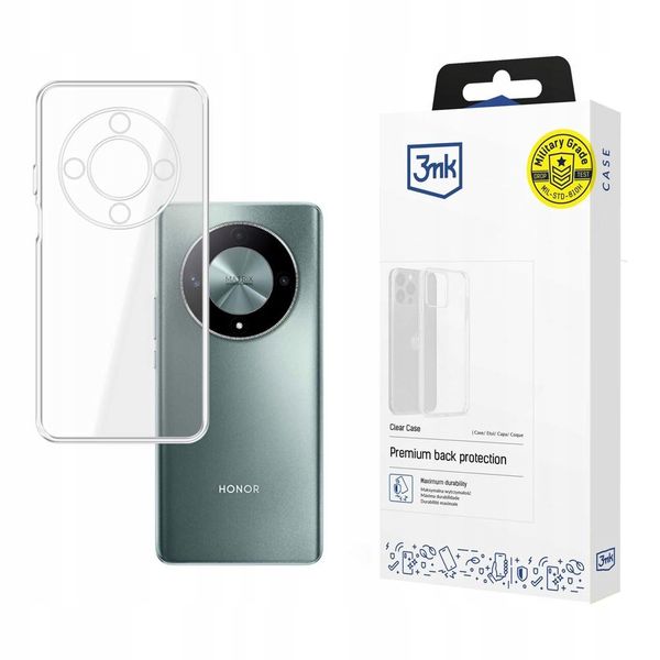 Silikonowe etui na Honor Magic6 Lite 5G - 3mk Clear Case zdjęcie 1