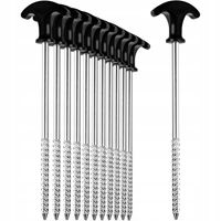 Śledzie do Namiotu 21cm Długie Szpilki Wkręcane Metalowe 12sztuk