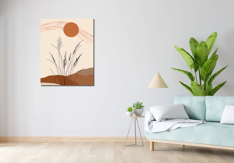 Obraz 70x90cm Złote Źdźbła zdjęcie 2