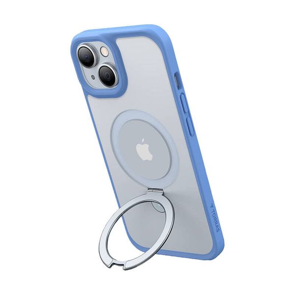 Etui Torras Ostand Matte do iPhone 15 (niebieski navy) zdjęcie 1