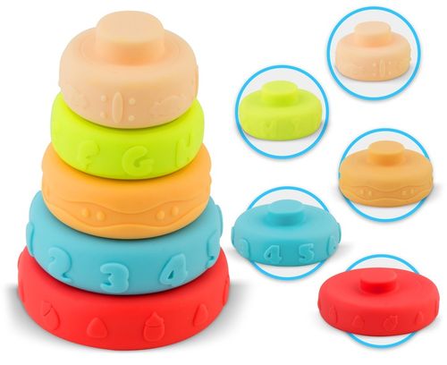 ZABAWKA DO KĄPIELI 24 ELEMENTY MONTESSORI KLOCKI SORTER DLA DZIECI RICOKIDS na Arena.pl