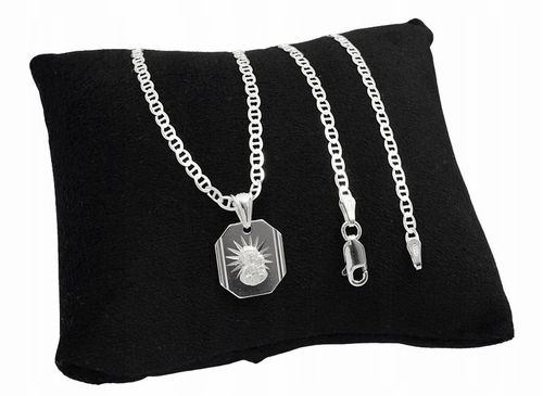 Łańcuszek Srebrny Gucci 2,60 mm z Medalikiem pr 925 Grawer Gratis na Arena.pl