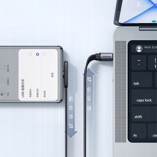 MCDODO KABEL USB-C KĄTOWY SZYBKIE ŁADOWANIE USB TYP C 3A 65W CZARNY 1M na Arena.pl