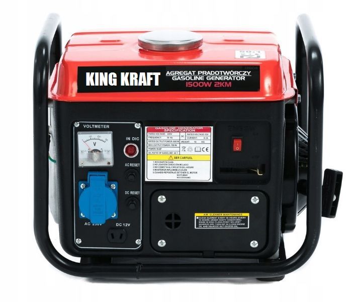 AGREGAT PRĄDOTWÓRCZY 1500W 2KM GENERATOR 230V 12V zdjęcie 4