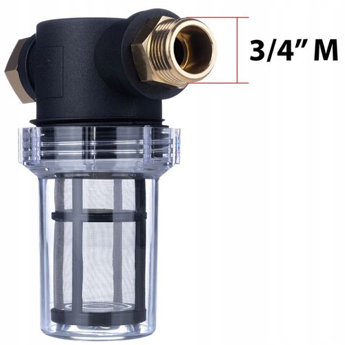 UNIWERSALNY FILTR WODY DO KRANU MYJKI MAUZERA INSTALACYJNY 3/4” PIACH na Arena.pl