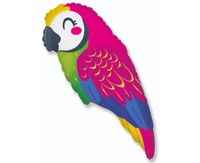 Balon foliowy Papuga różowa safari 60 cm
