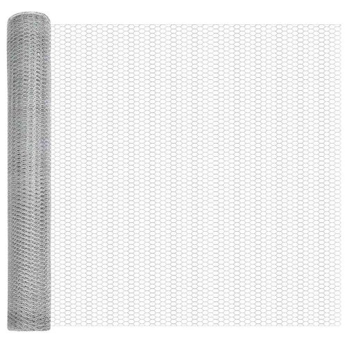 Ogrodzenie z słupkami Srebrny 1.2 x 100 m Stal pokryta PCV na Arena.pl