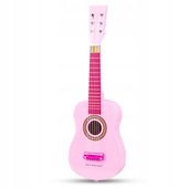 NEW CLASSIC TOYS GITARA DREWNIANA RÓŻOWA