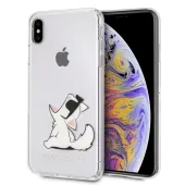 Etui Karl Lagerfeld Choupette Fun na iPhone Xs Max - przezroczyste