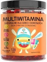 MYVITA MULTIWITAMINA NATURALNE ŻELKI DZIECI 120