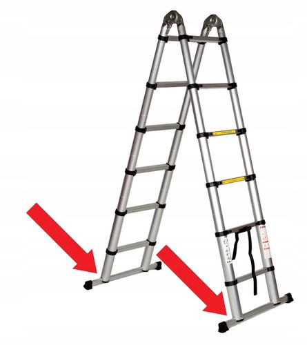 DRABINA TELESKOPOWA wys. rob. 4,6m / na schody HIT na Arena.pl
