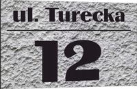 Tabliczka adresowa Numer domu Tablica adres posesji Metal ALUMINIUM 40x30