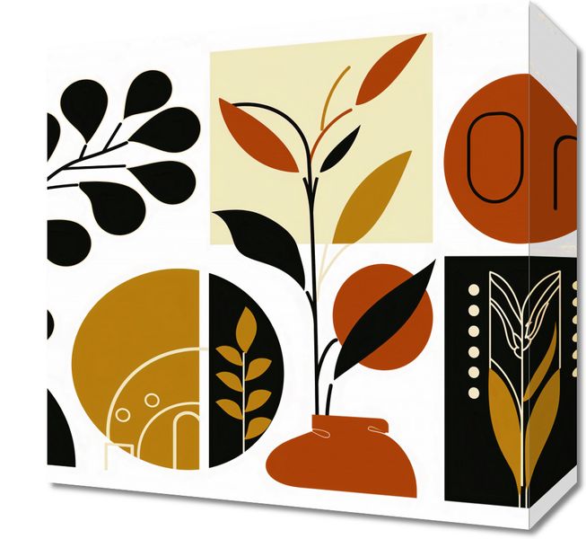 Obraz 30x30cm Kolaż Botaniczny zdjęcie 1