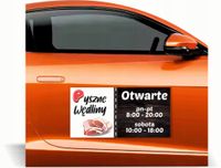 Magnes na samochód reklama magnetyczna 60x30 cm PYSZNE WĘDLINY różne wzory