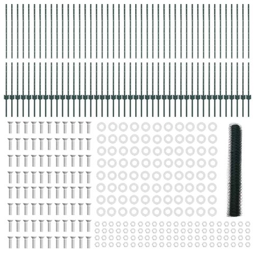 Ogrodzenie z słupkami Zielony 1.2 x 100 m Stal na Arena.pl