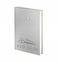 grawerowany kalendarz dzienny 2026 A5 złoty/srebrny SALON FRYZJERSKI