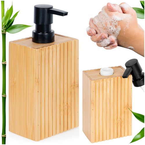 Dozownik do mydła bambusowy 280 ml na Arena.pl