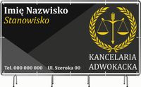 BANER REKLAMOWY 200x100cm projekt w cenie różne wzory KANCELARIA ADWOKACKA