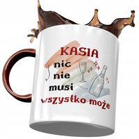 Kubek Bordowy Dla Kasi Koleżanki Żony Na Prezent Z Nadrukiem Ze Zdjęciem