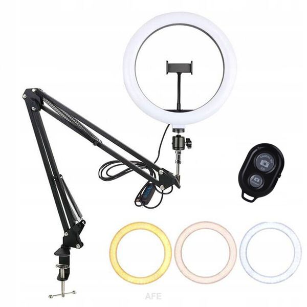 LAMPA RING 26cm USB DO TELEFONU WYSIĘGNIK PILOT zdjęcie 1