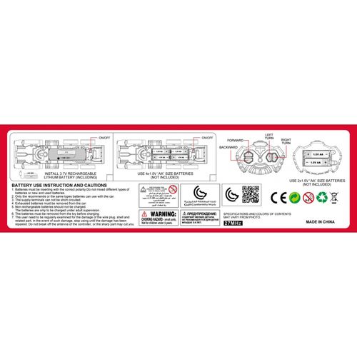 WOOPIE Zdalnie Sterowane Auto Wóz Strażacki RC Funkcja Pryskania Wodą na Arena.pl