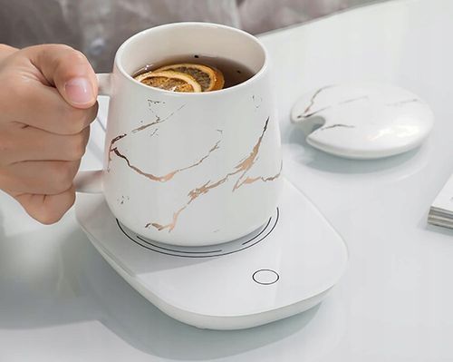 PODGRZEWACZ ELEKTRYCZNY DO NAPOJÓW PODSTAWKA DO PRACY DO HERBATY KAWY MLEKA na Arena.pl