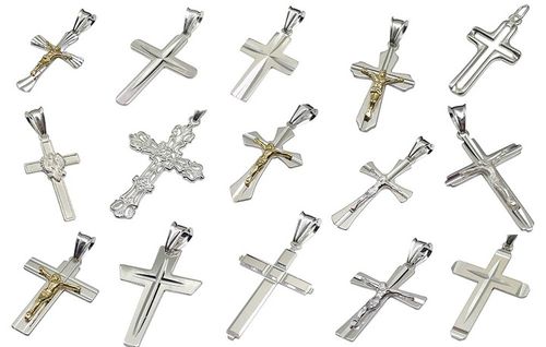 Klasyczny Srebrny Krzyżyk Srerbro 925 na Arena.pl