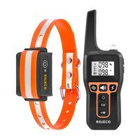 elektryczna obroża antyszczekowa rojeco 1000m pd529 (pomarańczowa)