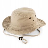 BAWEŁNIANY KAPELUSZ PRZECIWSŁONECZNY TURYSTYCZNY WĘDKARSKI Z FILTREM UV 50+