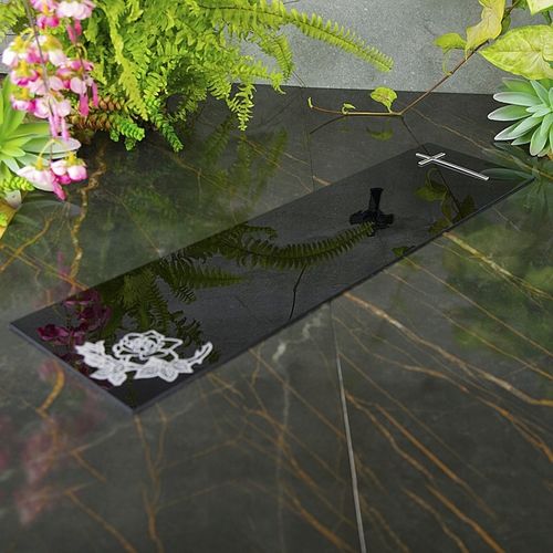 PODSTAWKA POD ZNICZ Tacka na Grób Cmentarz ZNICZE 60X15 SZKŁO AKRYLOWE na Arena.pl