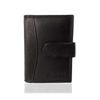 skórzane etui na karty - czekoladowy brąz